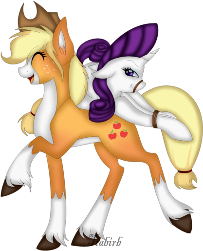 Alternate Design, Applejack, Artist - Cartoon (600x565)