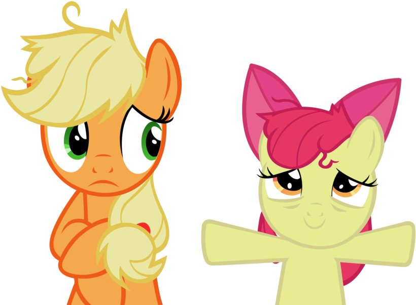Applebloom Applejack And Applebloom By Dddvvvzzz On - Applebloom And Applejack (900x605)