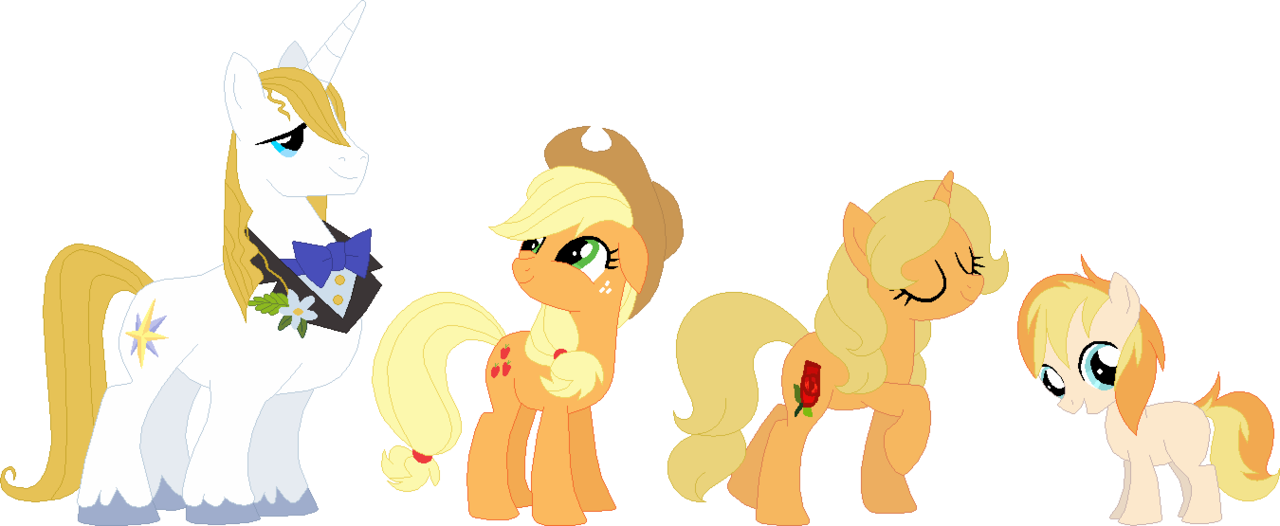 My Little Pony Applejack Parents - Applejack And Prince Blueblood (1280x526)