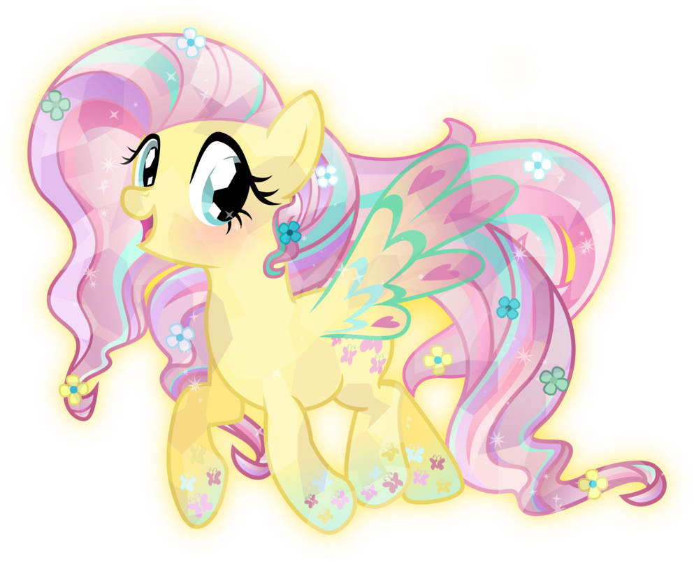 Rainbow Power Crystal Fluttershy By Theshadowstone - Applejack Rainbow Power Crystal (993x804)