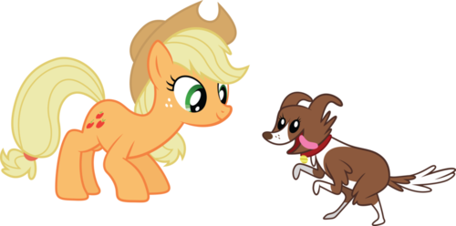My Little Pony Friendship Is Magic Wallpaper Called - My Little Pony Applejack Pet (500x248)