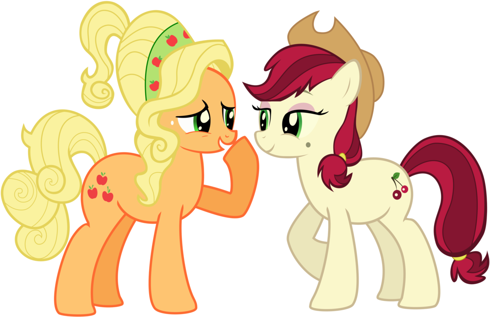 Mlp Cherry With Apple By Ispincharles On Deviantart - Cartoon (1141x700)