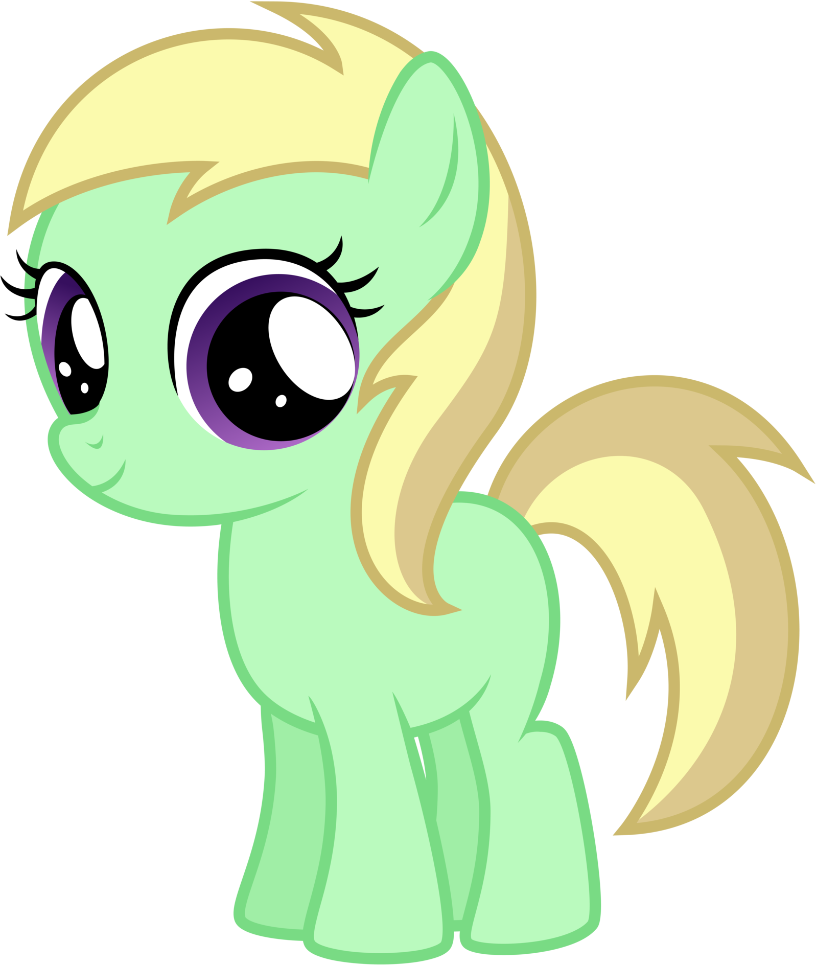 Apple Mint Smiling By Thatguy1945 Apple Mint Smiling - My Little Pony Apple Mint (1600x1924)