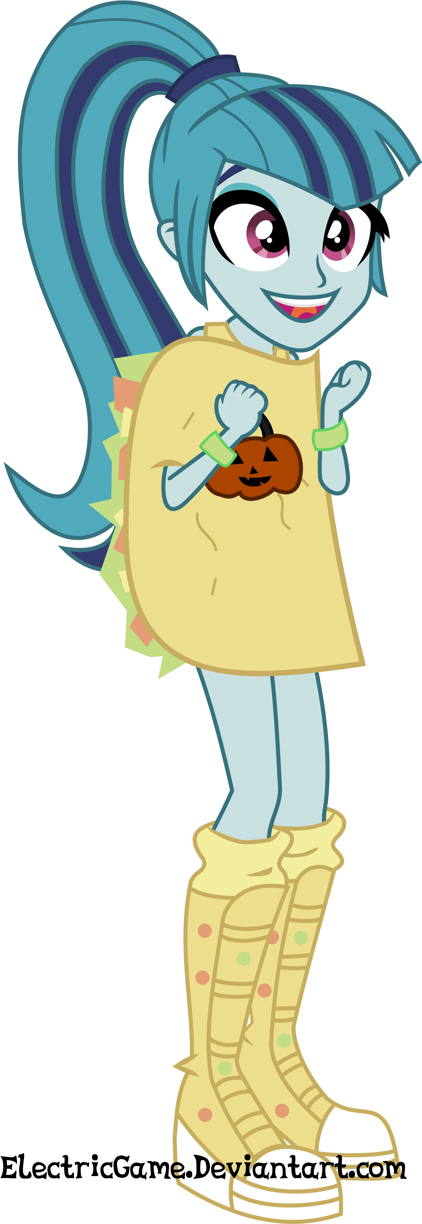 Mlp Eg Rainbow Rocks Sonata Dusk Vector 3 By Electricgame - Mlp Eg Rainbow Rocks Sonata Dusk (2000x5000)