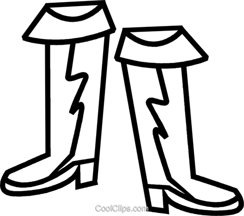 Boots Royalty Free Vector Clip Art Illustration - Boots Royalty Free Vector Clip Art Illustration (480x425)