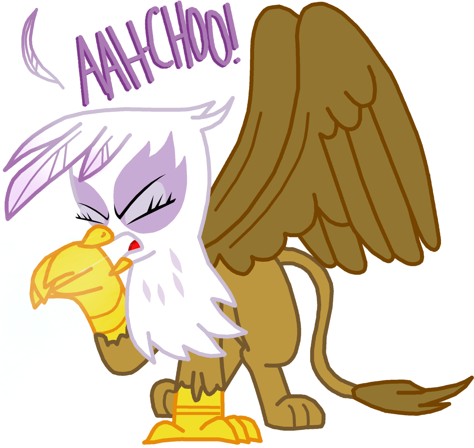 Princess Luna Bird Apple Bloom Sneeze Cartoon - Sneeze (1600x1472)