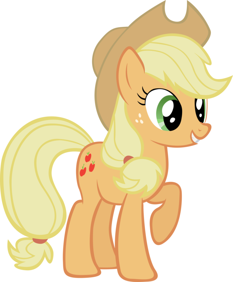Applejack Pony Princess Luna Equestria Horse - My Little Pony Apple Jack (813x983)