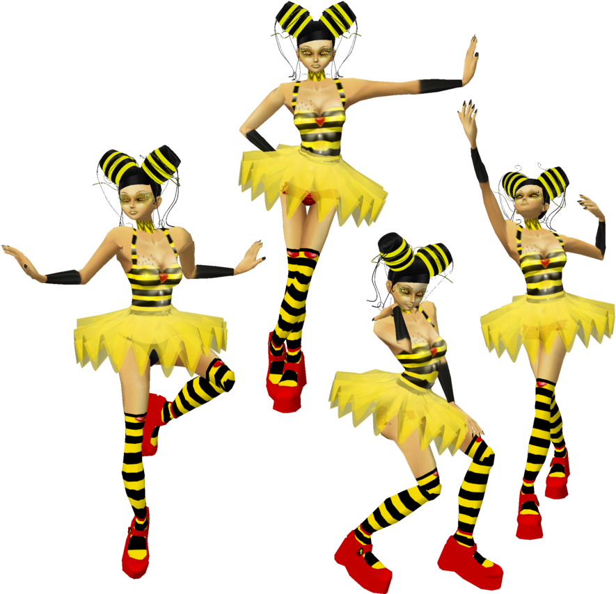 Ballet Bee X 4 By Catonablade - Performance (894x894)