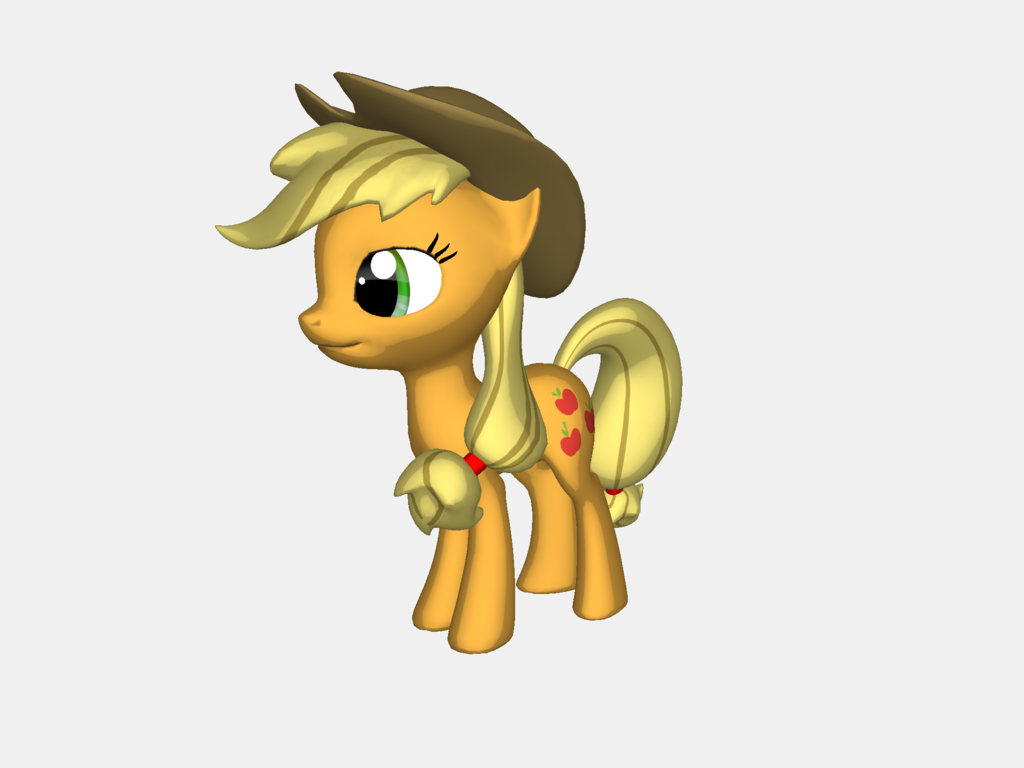Applejack 3d By Princess Luna Love - Dishonesty (1024x768)