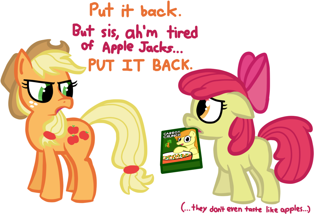 Apple Bloom, Applejack, Apple Jacks, Artist - Apple Jacks Doesn T Taste Like Apples (1280x864)