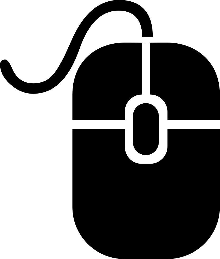 Mouse Pc Computer Comments - Mouse Icon Vector Png (834x980)