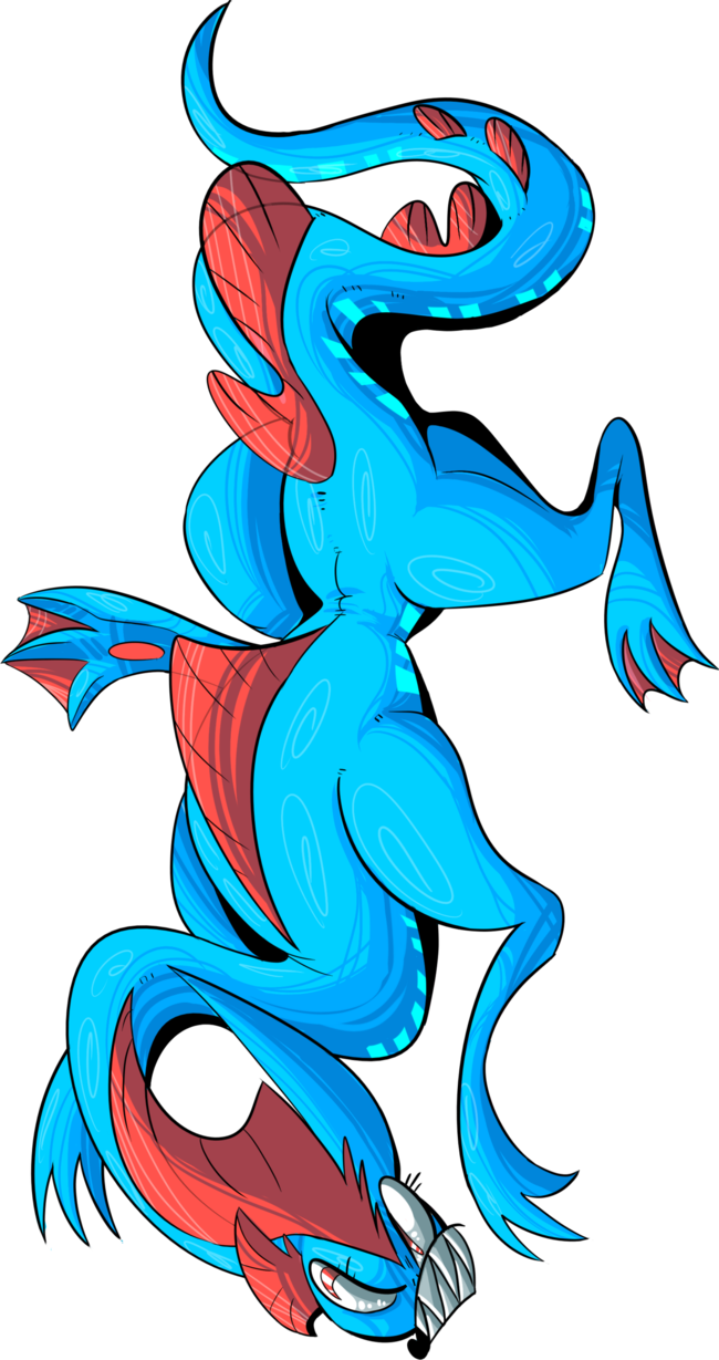 Fish Cartoon Clip Art - Illustration (650x1229)