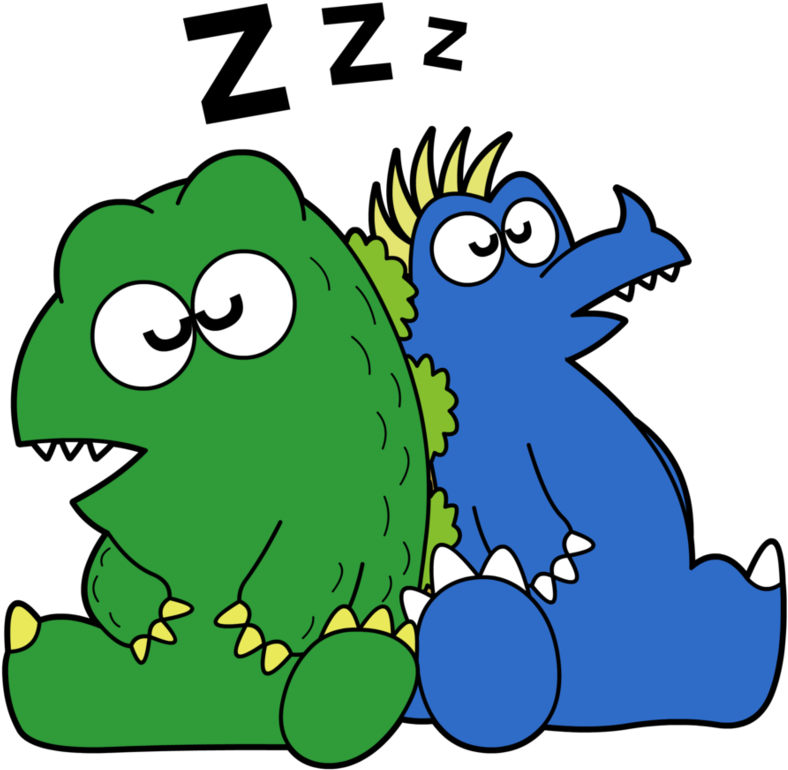 Sleepy Kaijus By Aboringguy64 - Sleep (904x883)