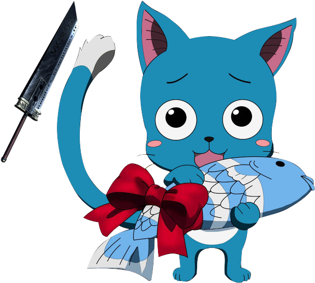 How To Draw Happy Of Fairy Tail Fairy Tail Happy Fanart - Manga Happy Fairy Tail (712x583)