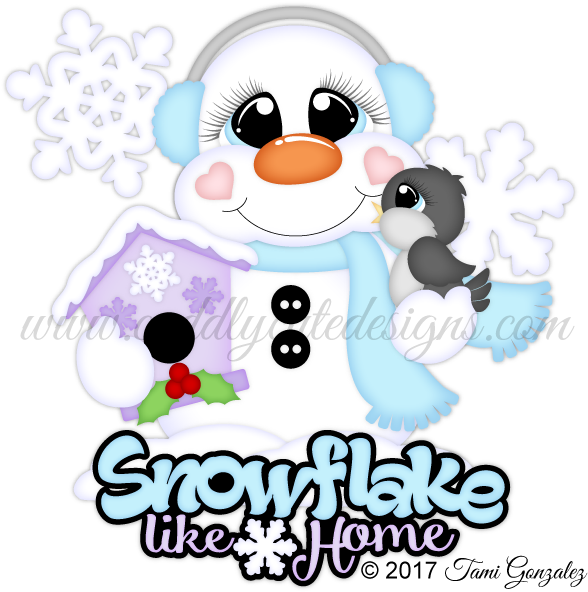Snowflake Like Home - Cartoon (600x600)