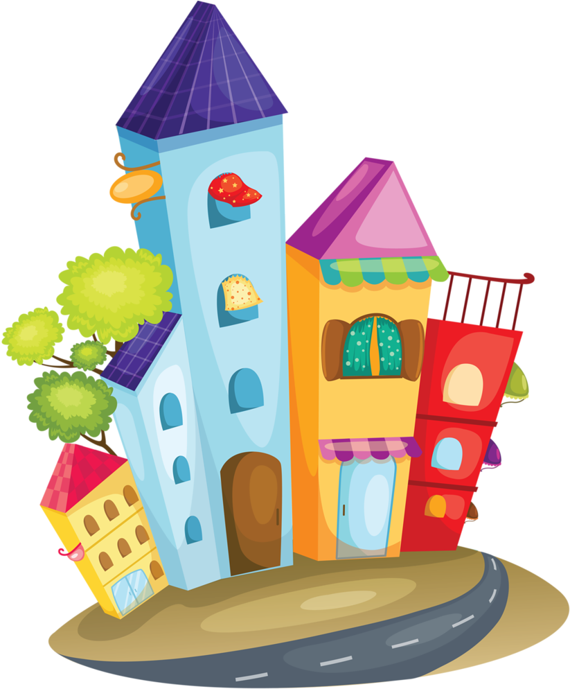 Please Click On Ous Sponsors, They Help Us Provide - Cartoon Cityscape (850x1024)