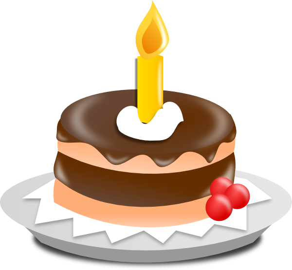 1st Birthday Cake Clipart 6 - 1st Birthday Cake Clipart 6 (600x555)