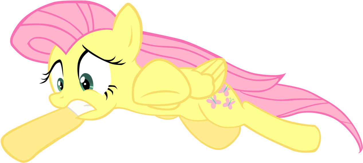 Amazing Fluttershy Rainbow Dash Pony Yellow Cartoon - My Little Pony Fluttershy Run (1303x613)