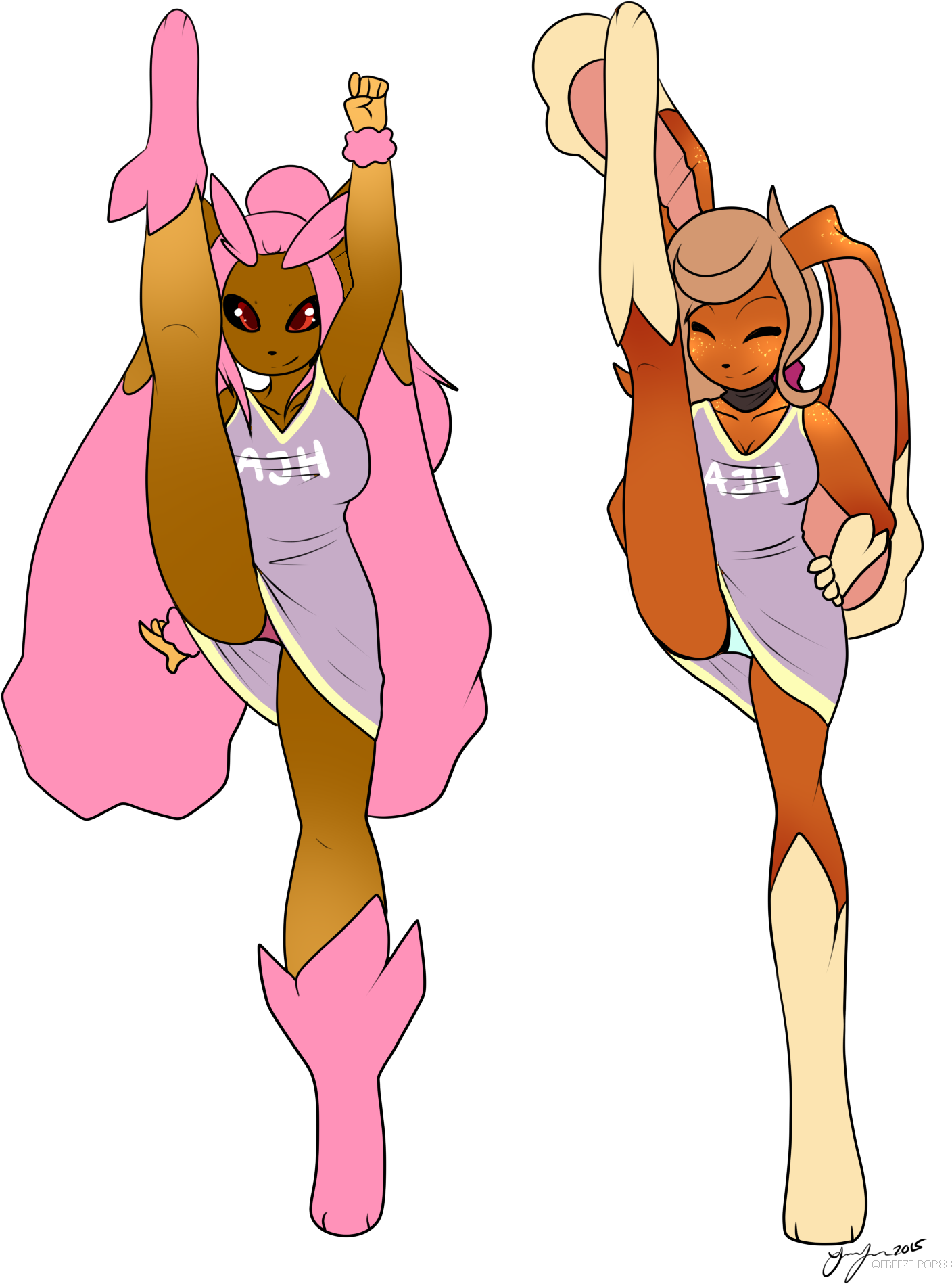 E621 Anthro Big Ears Brown Fur Cheerleader Cheerleading - Lopunny Panties (1624x2051)