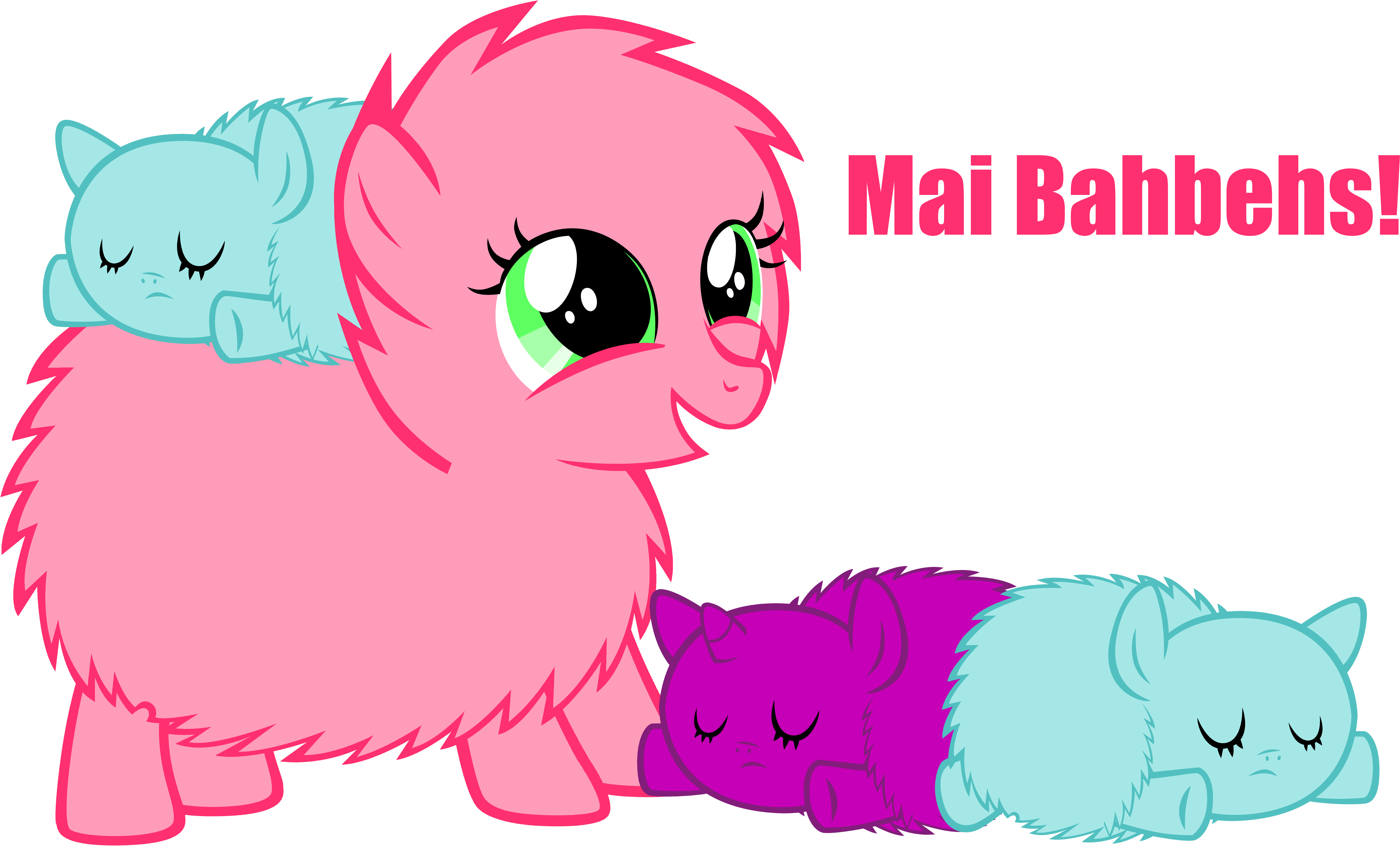 Pony Foal Cat Pink Red Mammal Small To Medium Sized - Mlp Fluffy (6075x4037)