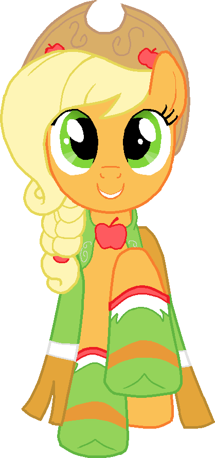 Twilight Sparklepinkie Piemlpfluttershyrainbow - Applejack At The Gala (418x891)