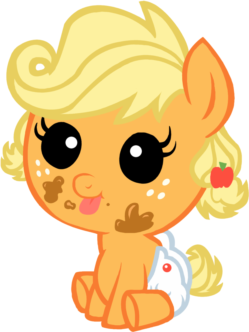 My Little Pony Baby Applejack - My Little Pony Baby Applejack (1024x1237)