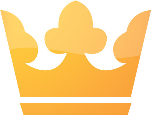 Web 2 Orange 2 Crown 2 Icon - Sticker (512x512)