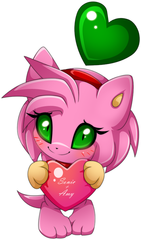 Baby Amy Rose The Hedgehog For Kids - Imagenes De Amy Rose Kawaii (519x852)