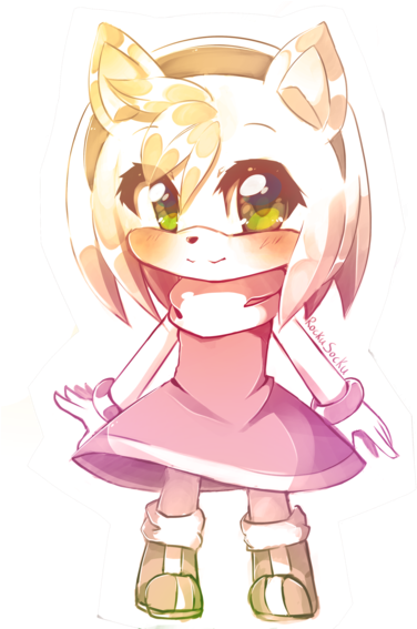 Amy Rose Chibi By Rockusocku - Amy Rose Chibi (400x566)