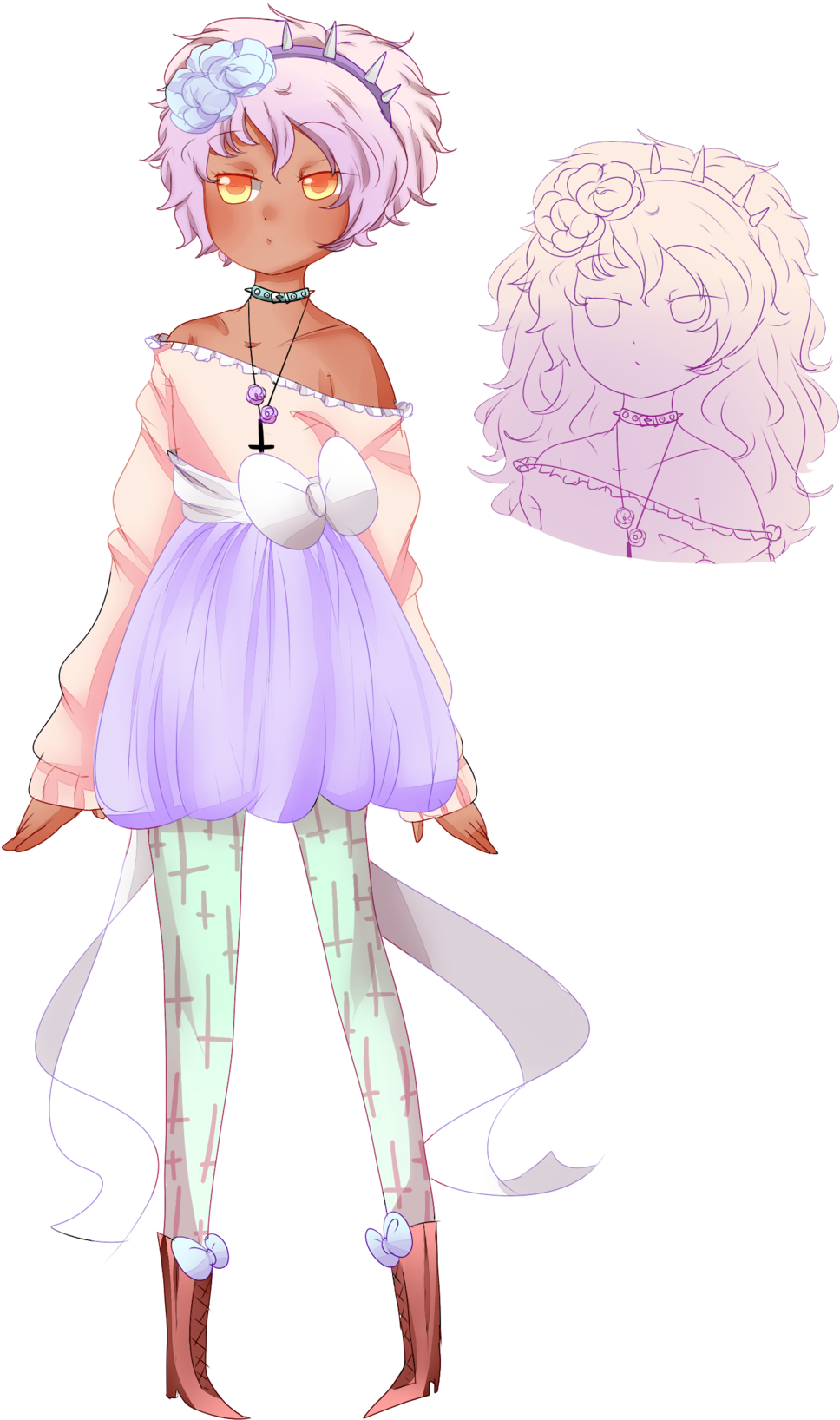Pastel Goth By Pastelbits Pastel Goth By Pastelbits - Pastel Goth Hair Short (1024x1714)