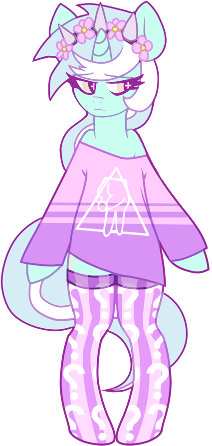 Mewball, Bipedal, Clothes, Crown, Fashion, Floral Head - Fluttershy Pastel Goth (573x932)