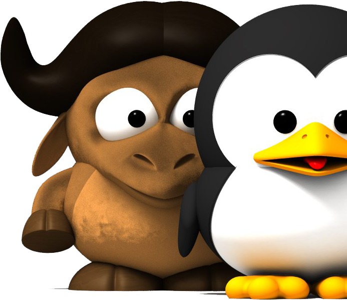 Gnu Linux Rectangle Sticker (1024x768)