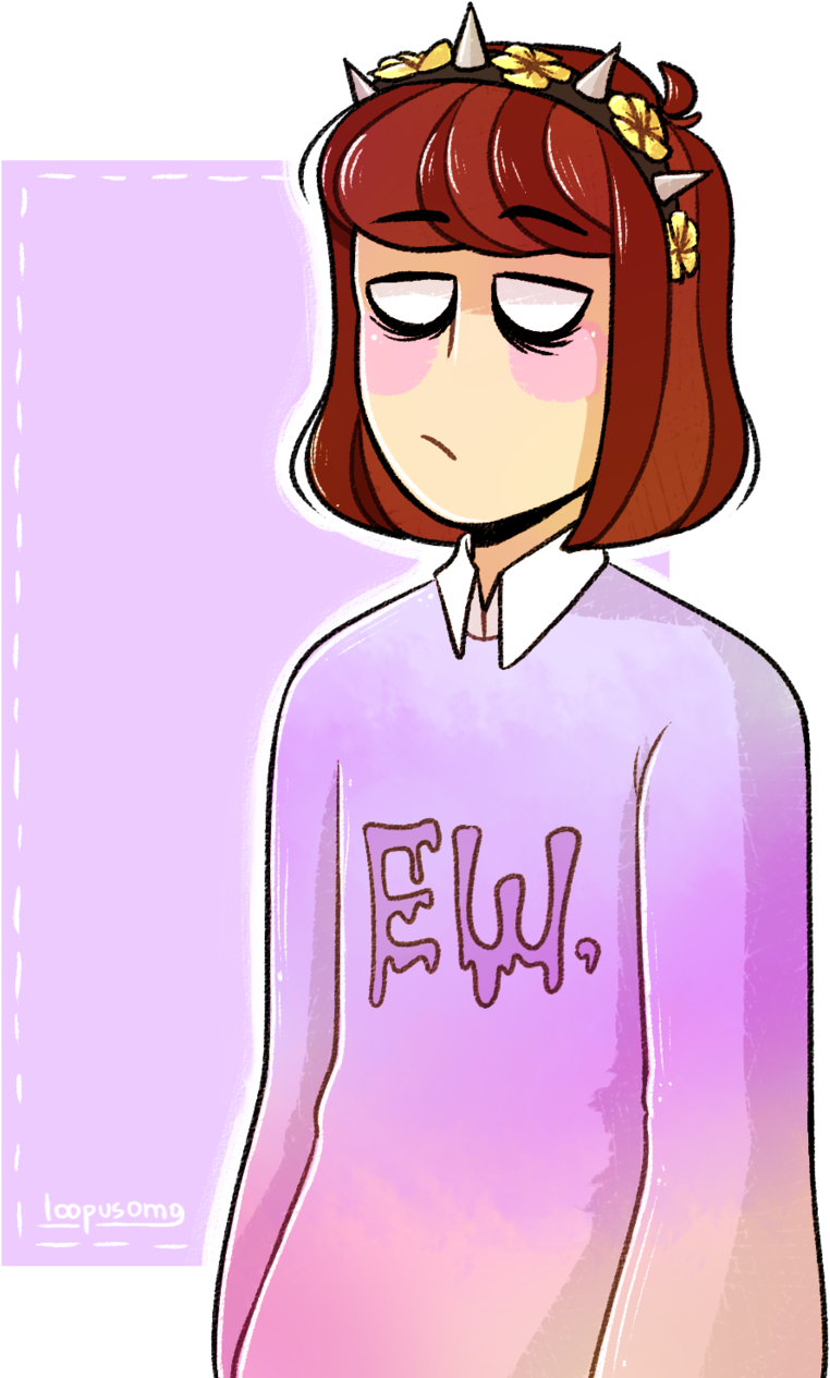 Pastel Goth Chara By Loopusomg Pastel Goth Chara By - Drawing (900x1319)