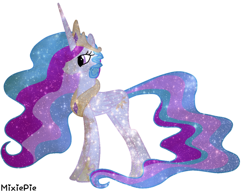 Princess Celestia Galaxy S Rainbow Power Princess - My Little Pony Galaxy (1024x801)