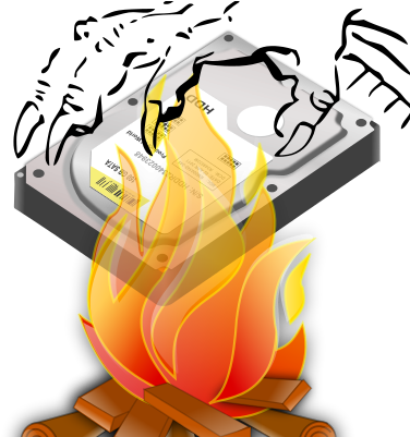 Disconnect Hard Drives Hot The Gnu / Linux - Creepy Hand (400x400)