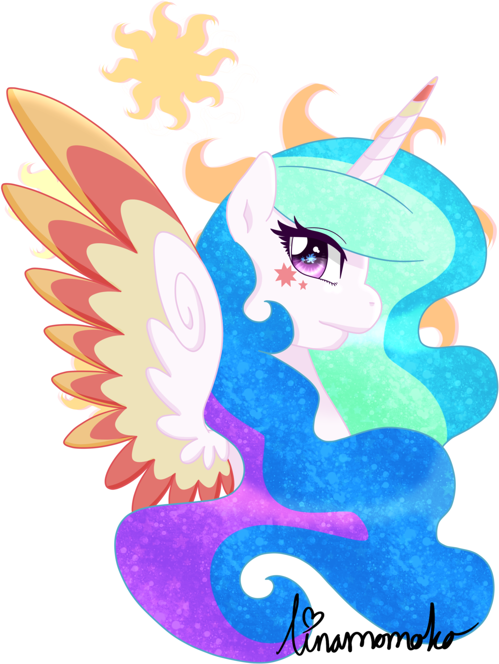 Rainbow Power Princess Celestia - Rainbow Power Princess Pony (1024x1365)