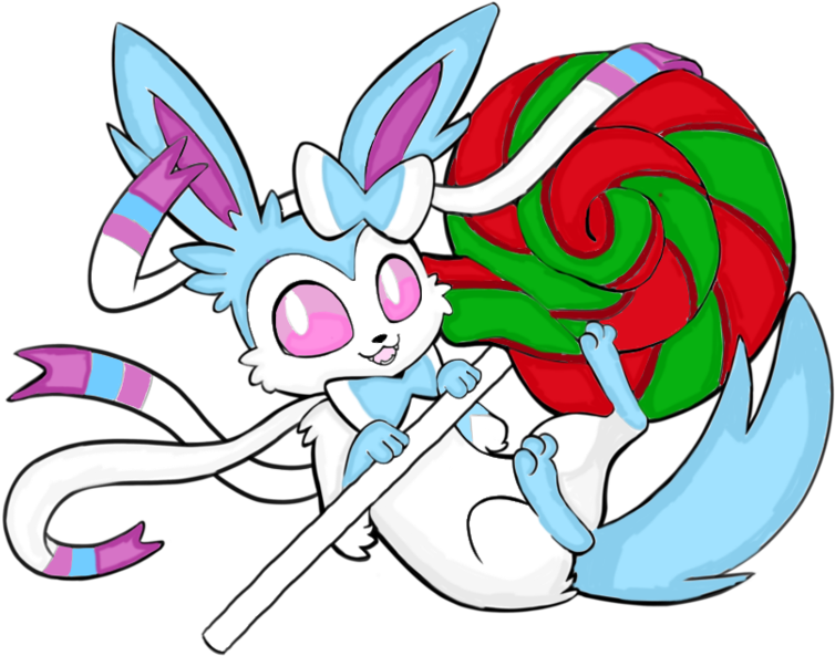 Lollipop Sylveon By Sylveo-n - Yellow And Blue (1024x683)