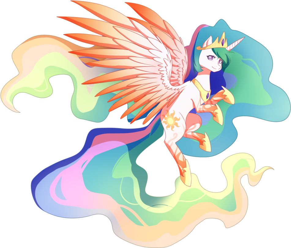 Rainbow - Princess Celestia Rainbow Power (1024x853)