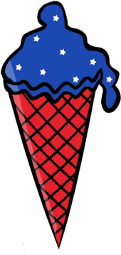 Presidents Day Clip Art - Presidents Day Ice Cream (400x420)