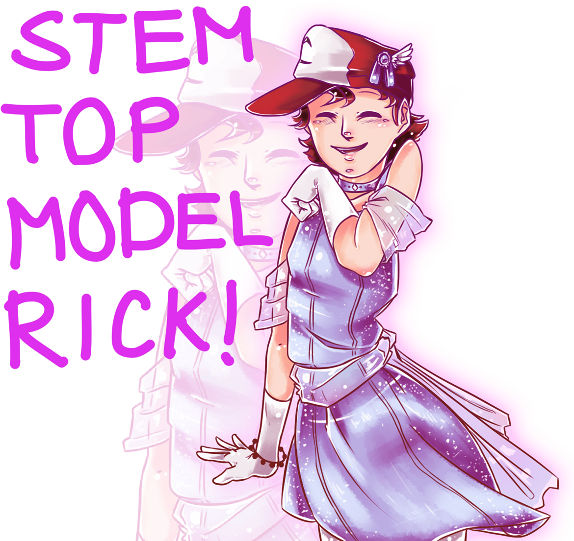 Illustration For Rick's Try For 'hollands Next Topmodel' - Illustration (1200x1200)