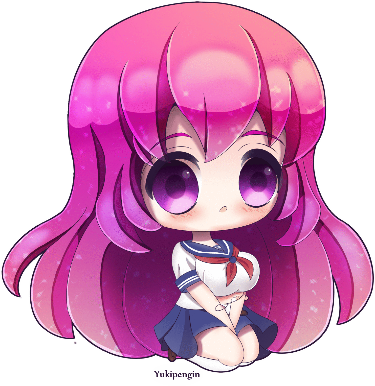 Mai Waifu Chibi By Yukipengin - Yandere Simulator Midori Chibi (1749x1652)