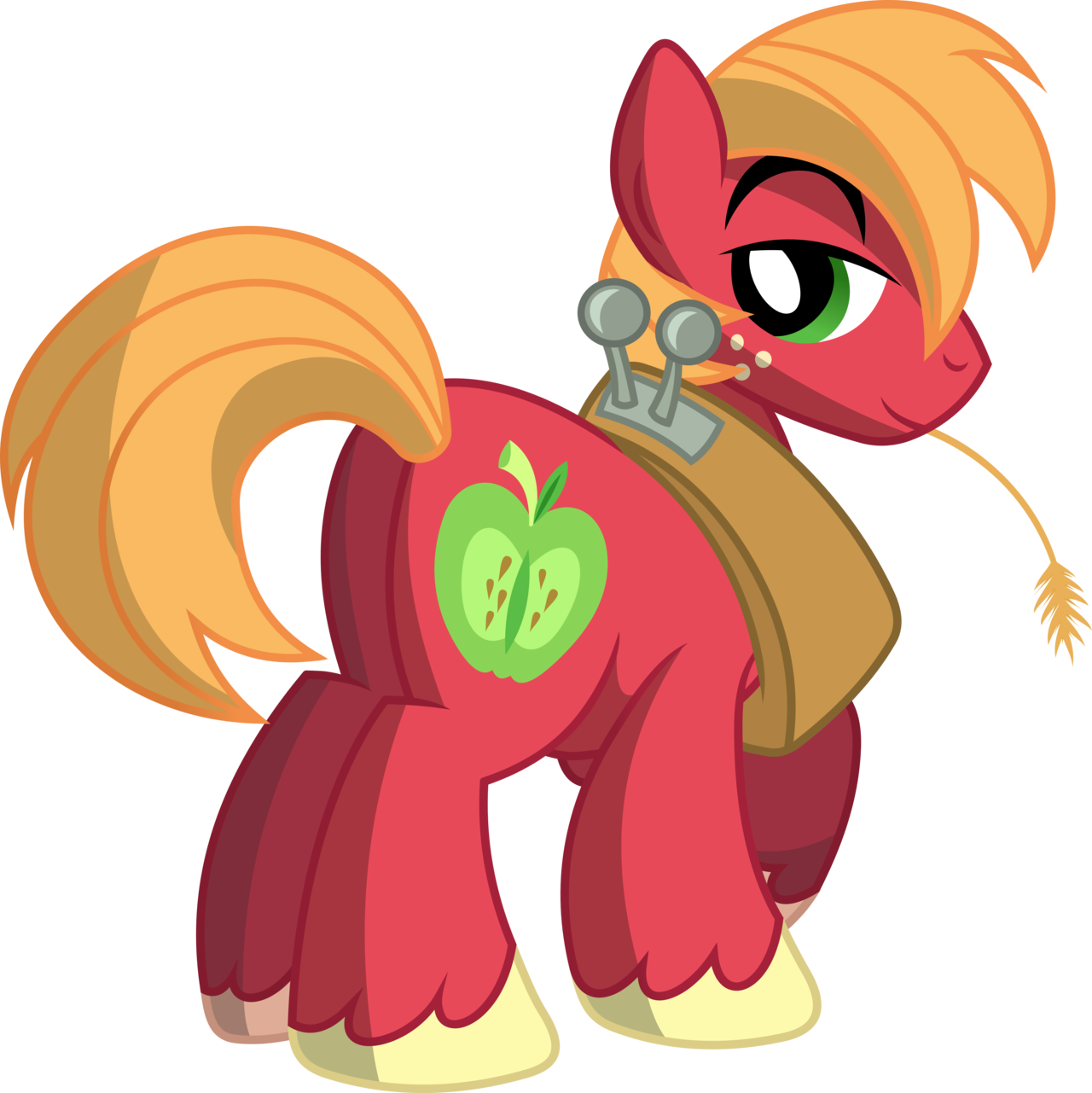 Pony Big Mcintosh T Shirt Clip Art Illustration - Big Mcintosh (1280x1281)