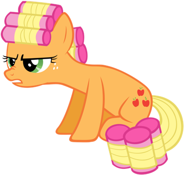 Applejack - Mane Curlers - Cartoon (420x420)