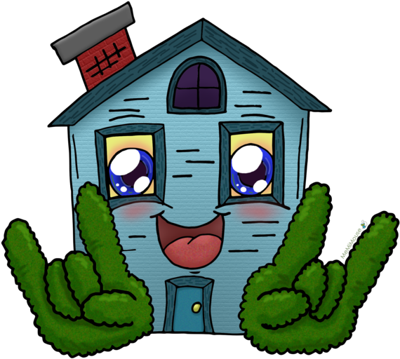 Happy House By Memimouse - Cartoon (600x523)