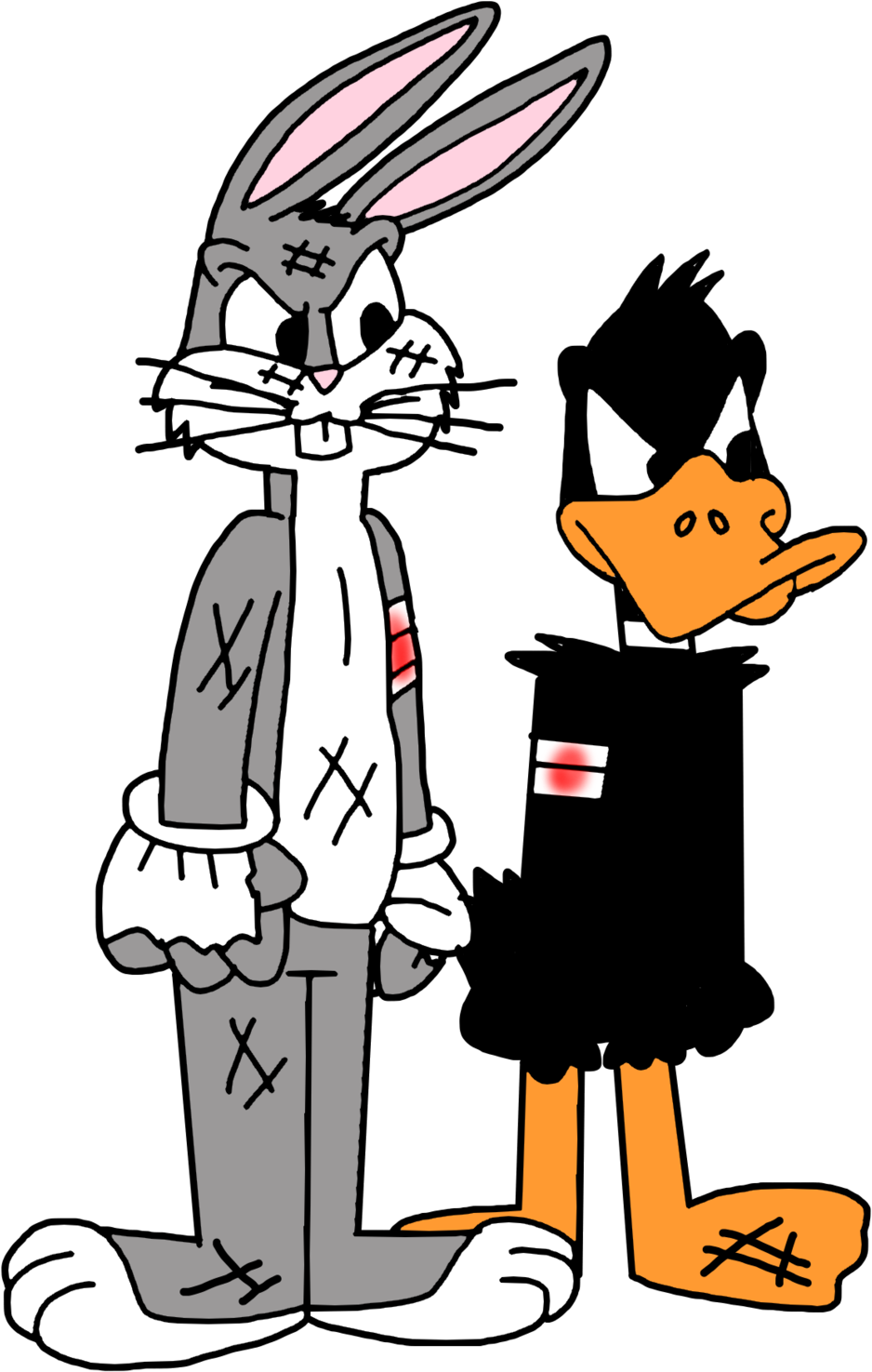 Toon Armageddon - Daffy Duck And Bugs Bunny (1600x1600)