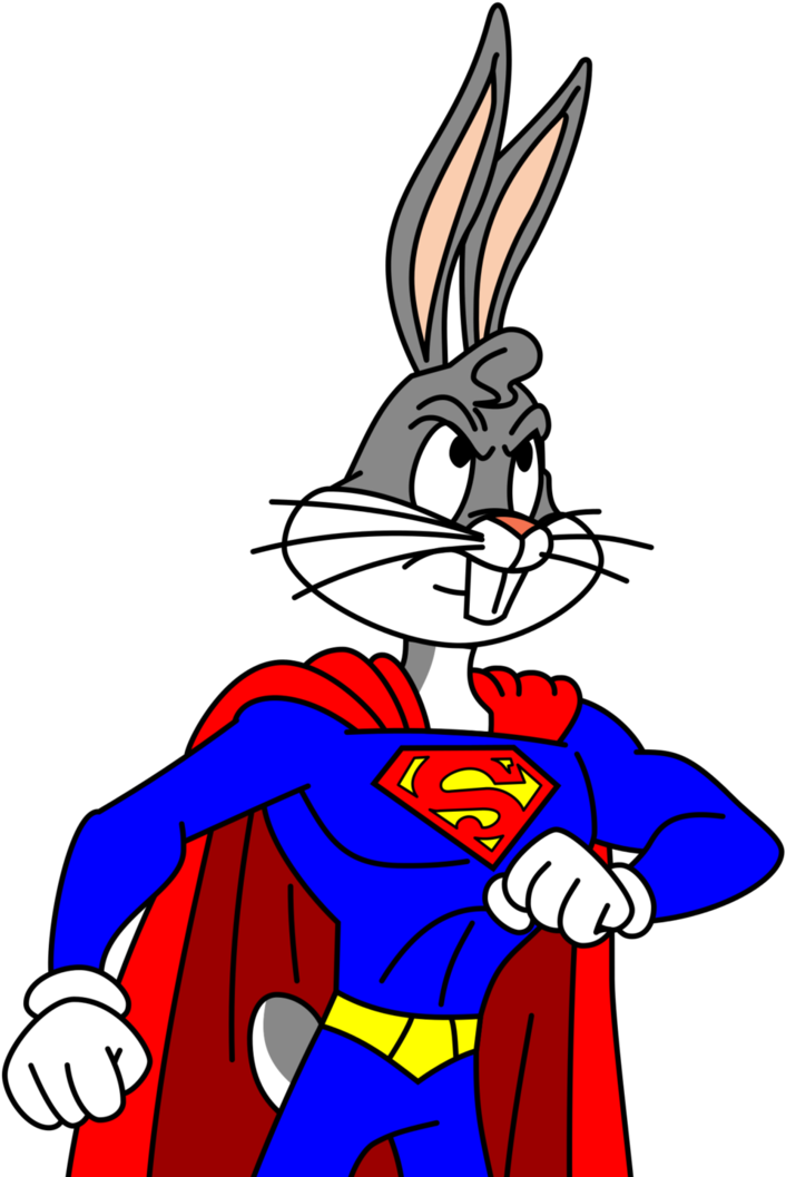 Bugs Bunny/super Rabbit - Super Rabbit Png (753x1062)