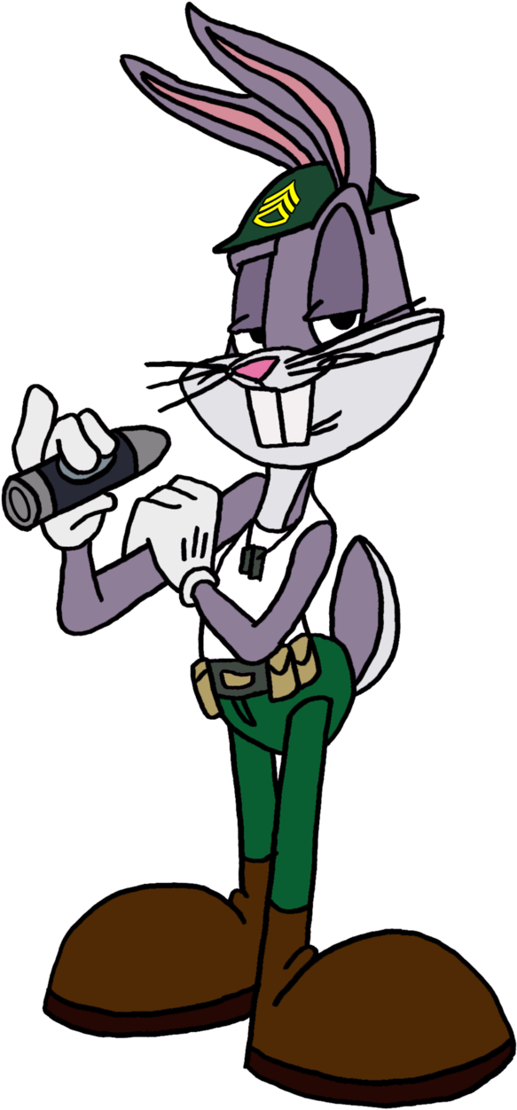 Ww2 Bugs Bunny By Jmk-prime - Cartoon (628x1272)