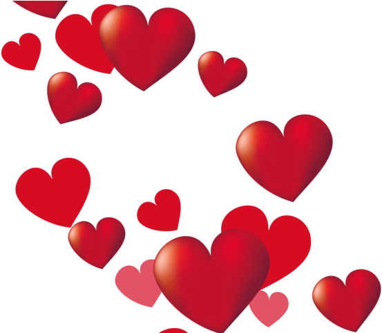 Kisses Clipart Heart - Transparent Background Hearts Png (640x480)