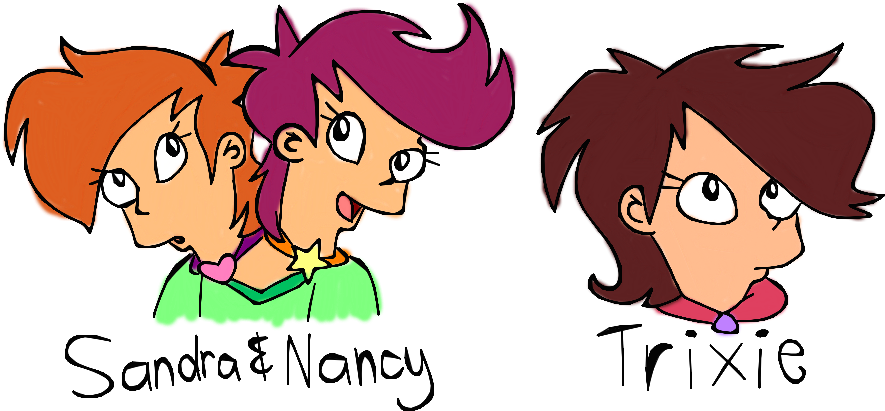 New Futurama Characters By Heartinarosebud - Fry And Leela Conjoined (1006x469)