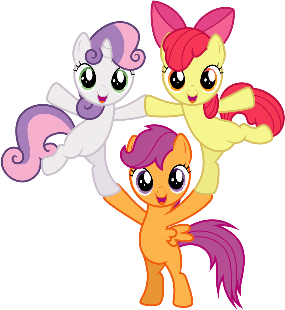 Imágenes De My Little Pony Con Fondo Transparente, - My Little Pony The Cutie Mark Crusaders (949x1024)